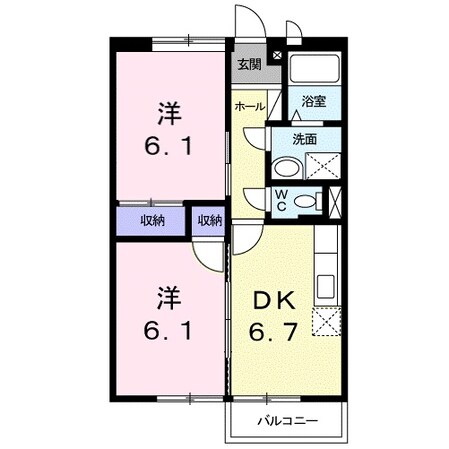 ミヤマハイツの物件間取画像